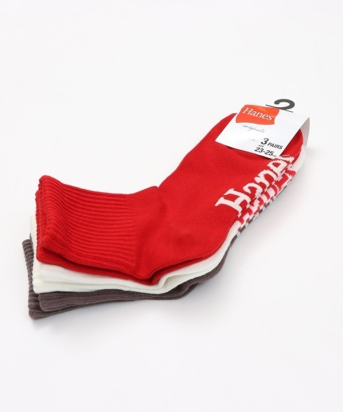 HANES(ヘインズ)の「【Hanes/ヘインズ】レディース 【3足組】Hanes originals スニーカーインソックス(ソックス/靴下・レディース・その他1・SMALL)」の6枚目の写真