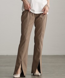 Sawa a la mode（サワアラモード）の「フロント裾スリットフレアパンツ（スラックス）」