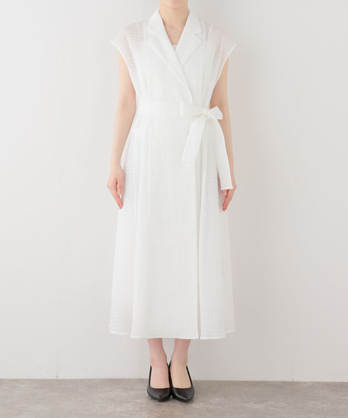 La TOTALITE(ラトータリテ)の「【洗える】2WAYジレワンピース(ワンピース・レディース・ホワイト・FREE)」の6枚目の写真