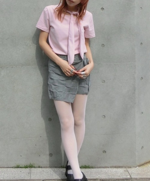 soduk(スドーク)の「ribbon t-shirt(Tシャツ/カットソー・レディース・ピンク/ブラック系/ホワイト・ONE SIZE)」の17枚目の写真