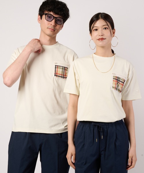 Arnold Palmer(アーノルドパーマー)の「タウン&レジャー シェア ポケットメッシュ Tシャツ(Tシャツ/カットソー・レディース・ブラック/ライトグリーン/ホワイト・XS/L/M/S/LL)」の1枚目の写真