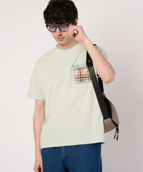 Arnold Palmer(アーノルドパーマー)の「タウン&レジャー シェア ポケットメッシュ Tシャツ(Tシャツ/カットソー・レディース・ブラック/ライトグリーン/ホワイト・XS/L/M/S/LL)」の3枚目の写真