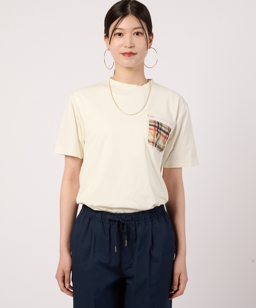 Arnold Palmer(アーノルドパーマー)の「タウン&レジャー シェア ポケットメッシュ Tシャツ(Tシャツ/カットソー・レディース・ブラック/ライトグリーン/ホワイト・XS/L/M/S/LL)」の13枚目の写真
