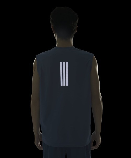 adidas（アディダス）の「アディダス adidas クール タッチ レギュラーフィット ステルス スリーバー ノースリーブ Tシャツ（Tシャツ/カットソー・メンズ・ブラック/ブルー/グリーン・S/M/L/LL/3L）」の18枚目の写真