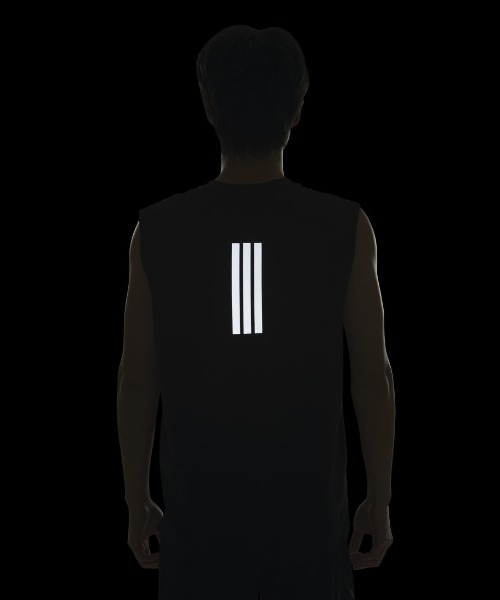 adidas（アディダス）の「アディダス adidas クール タッチ レギュラーフィット ステルス スリーバー ノースリーブ Tシャツ（Tシャツ/カットソー・メンズ・ブラック/ブルー/グリーン・S/M/L/LL/3L）」の8枚目の写真