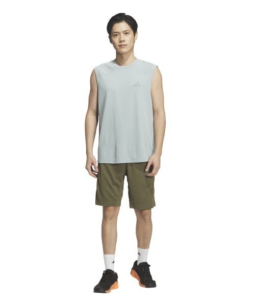 adidas（アディダス）の「アディダス adidas クール タッチ レギュラーフィット ステルス スリーバー ノースリーブ Tシャツ（Tシャツ/カットソー・メンズ・ブラック/ブルー/グリーン・S/M/L/LL/3L）」の10枚目の写真