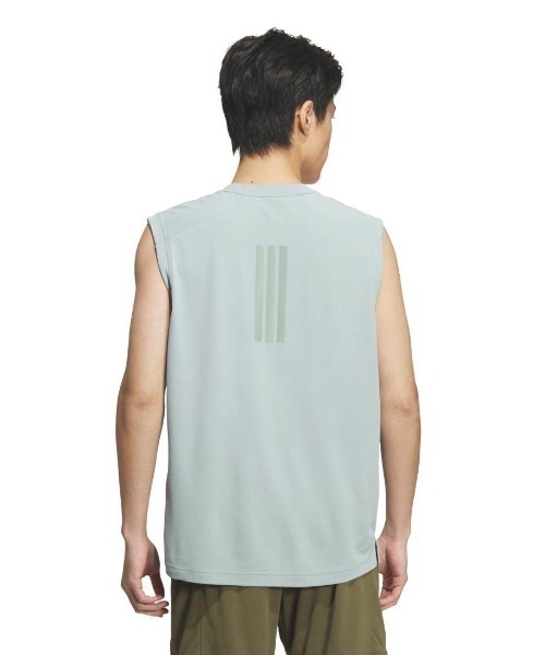 adidas（アディダス）の「アディダス adidas クール タッチ レギュラーフィット ステルス スリーバー ノースリーブ Tシャツ（Tシャツ/カットソー・メンズ・ブラック/ブルー/グリーン・S/M/L/LL/3L）」の9枚目の写真