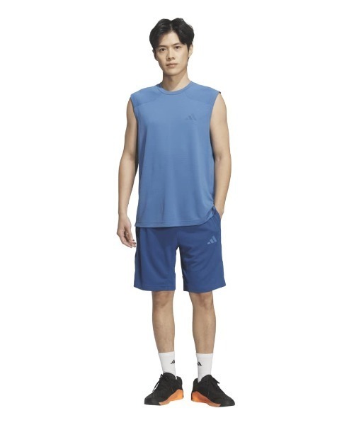 adidas（アディダス）の「アディダス adidas クール タッチ レギュラーフィット ステルス スリーバー ノースリーブ Tシャツ（Tシャツ/カットソー・メンズ・ブラック/ブルー/グリーン・S/M/L/LL/3L）」の15枚目の写真