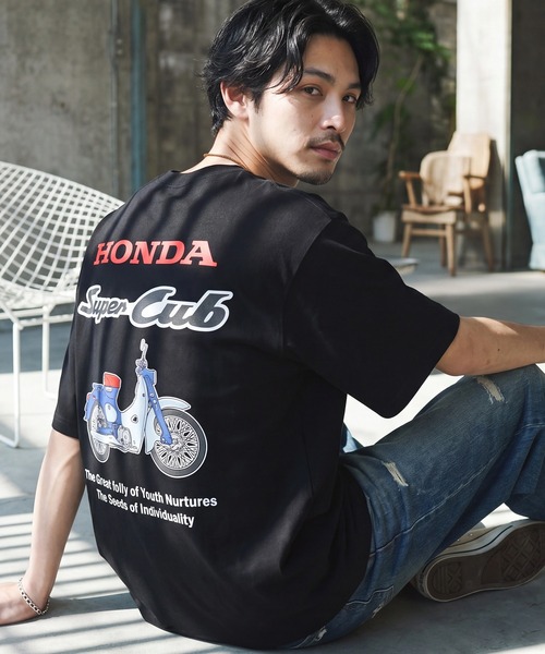 CORPUS　SELECT（コーパストーキョー）の「【Honda/ホンダ】アソート グラフィックプリント 半袖Tシャツ（Tシャツ/カットソー・メンズ・ホワイト系/ホワイト系1/ホワイト系2/ネイビー系3/ホワイト系3/ブラック系2/ネイビー系/ネイビー系2/ブラック系/ブラック系1/ネイビー系1/ブラック系3・M/L/LL）」の6枚目の写真