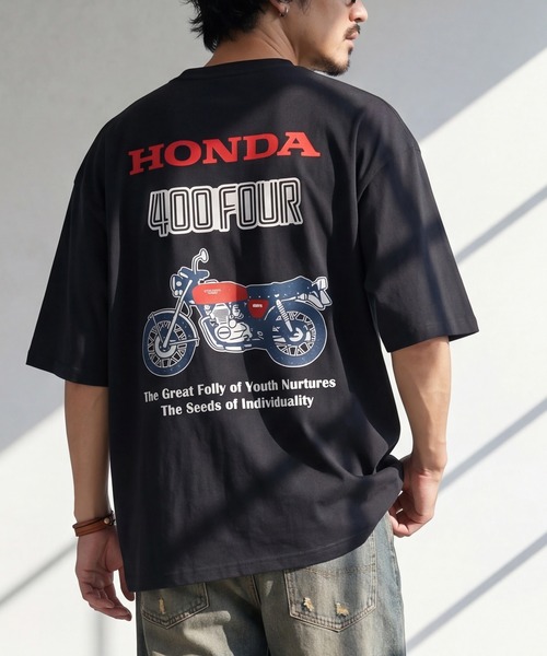 CORPUS　SELECT（コーパストーキョー）の「【Honda/ホンダ】アソート グラフィックプリント 半袖Tシャツ（Tシャツ/カットソー・メンズ・ホワイト系/ホワイト系1/ホワイト系2/ネイビー系3/ホワイト系3/ブラック系2/ネイビー系/ネイビー系2/ブラック系/ブラック系1/ネイビー系1/ブラック系3・M/L/LL）」の9枚目の写真
