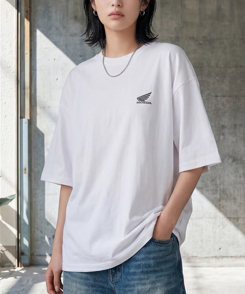 CORPUS　SELECT（コーパストーキョー）の「【Honda/ホンダ】アソート グラフィックプリント 半袖Tシャツ（Tシャツ/カットソー・メンズ・ホワイト系/ホワイト系1/ホワイト系2/ネイビー系3/ホワイト系3/ブラック系2/ネイビー系/ネイビー系2/ブラック系/ブラック系1/ネイビー系1/ブラック系3・M/L/LL）」の19枚目の写真