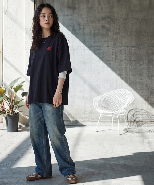 CORPUS　SELECT（コーパストーキョー）の「【Honda/ホンダ】アソート グラフィックプリント 半袖Tシャツ（Tシャツ/カットソー・メンズ・ホワイト系/ホワイト系1/ホワイト系2/ネイビー系3/ホワイト系3/ブラック系2/ネイビー系/ネイビー系2/ブラック系/ブラック系1/ネイビー系1/ブラック系3・M/L/LL）」の14枚目の写真