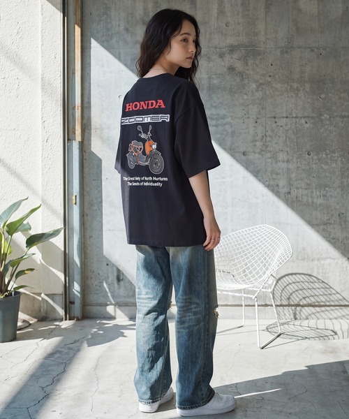 CORPUS　SELECT（コーパストーキョー）の「【Honda/ホンダ】アソート グラフィックプリント 半袖Tシャツ（Tシャツ/カットソー・メンズ・ホワイト系/ホワイト系1/ホワイト系2/ネイビー系3/ホワイト系3/ブラック系2/ネイビー系/ネイビー系2/ブラック系/ブラック系1/ネイビー系1/ブラック系3・M/L/LL）」の16枚目の写真