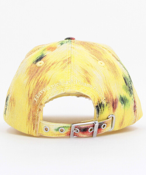 Firsthand(ファーストハンド)の「GANNI/ガニー Washed Cotton Print Canvas Cap / B3020171 / プリント キャンバス ロゴキャップ(ハット・レディース・レモンイエロー/ピンク/ブラウン・ONE SIZE)」の5枚目の写真