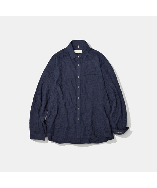 Diamond Layla(ダイアモンドレイラ)の「UV North Blue Overshirt S189(シャツ/ブラウス・レディース・ダークネイビー・XX-LARGE/X-LARGE/LARGE/MEDIUM)」の1枚目の写真