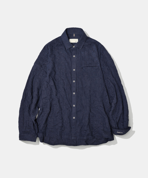 Diamond Layla(ダイアモンドレイラ)の「UV North Blue Overshirt S189(シャツ/ブラウス・レディース・ダークネイビー・XX-LARGE/X-LARGE/LARGE/MEDIUM)」の2枚目の写真
