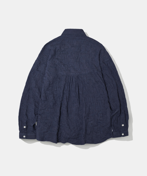 Diamond Layla(ダイアモンドレイラ)の「UV North Blue Overshirt S189(シャツ/ブラウス・レディース・ダークネイビー・XX-LARGE/X-LARGE/LARGE/MEDIUM)」の3枚目の写真