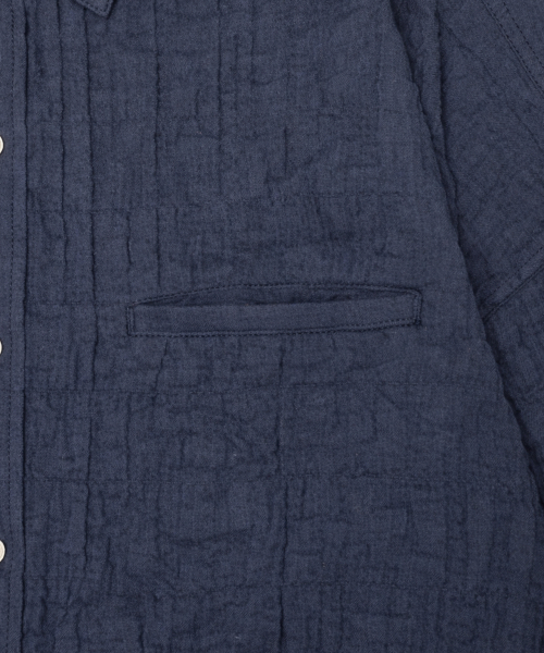 Diamond Layla(ダイアモンドレイラ)の「UV North Blue Overshirt S189(シャツ/ブラウス・レディース・ダークネイビー・XX-LARGE/X-LARGE/LARGE/MEDIUM)」の5枚目の写真