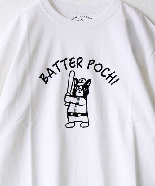 FREDY MAC（フレディーマック）の「【マックT】【BATTER Pochi】original body T-shirts（Tシャツ/カットソー・メンズ・ホワイト/ネイビー・L/S/M）」の4枚目の写真