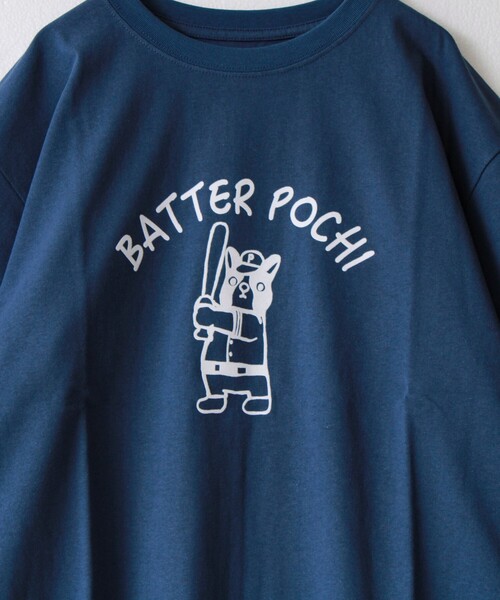 FREDY MAC（フレディーマック）の「【マックT】【BATTER Pochi】original body T-shirts（Tシャツ/カットソー・メンズ・ホワイト/ネイビー・L/S/M）」の3枚目の写真