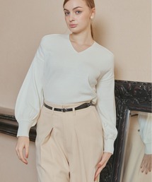 Twist high neck knit/ツイストハイネックニット
