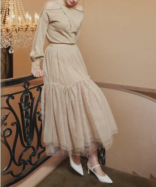 ORGUE（オルグ）の「Twist high neck knit/ツイストハイネックニット（ニット/セーター・レディース・アイボリー/ブラック/ベージュ・FREE）」の6枚目の写真