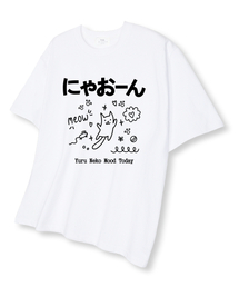 ネコモード オーバーサイズ 半袖Tシャツ ホワイト
