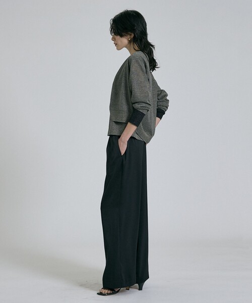 qualite(カリテ)の「【昨年大人気アイテム!新色追加】ラメニットカーディガン シアー 春服 夏服 オフィスカジュアル 羽織り(カーディガン/ボレロ・レディース・チャコールグレー/シルバー/その他/ブラウン・フリー)」の13枚目の写真