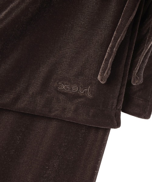 X-girl(エックスガール)の「LAYERED STYLE VELOUR PANTS(その他パンツ・レディース・ブラック/ブラウン・S/M)」の15枚目の写真