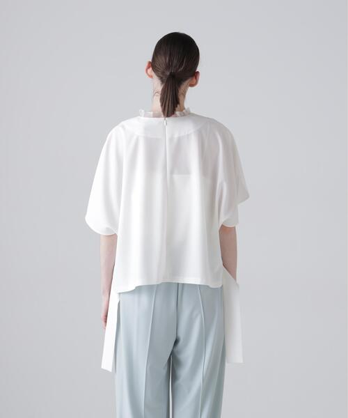 ADORE（アドーア）の「◆ドライタッチジョーゼットブラウス（シャツ/ブラウス・レディース・ブラック/ホワイト/ベージュ・38）」の10枚目の写真