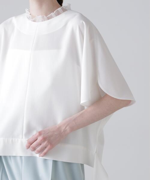 ADORE（アドーア）の「◆ドライタッチジョーゼットブラウス（シャツ/ブラウス・レディース・ブラック/ホワイト/ベージュ・38）」の13枚目の写真