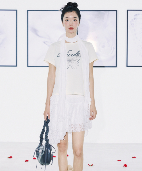NICK&NICOLE(ニックアンドニコール)の「ROSE TIERED LACE SKIRT_WHITE(スカート・レディース・その他・FREE/LARGE/MEDIUM)」の1枚目の写真