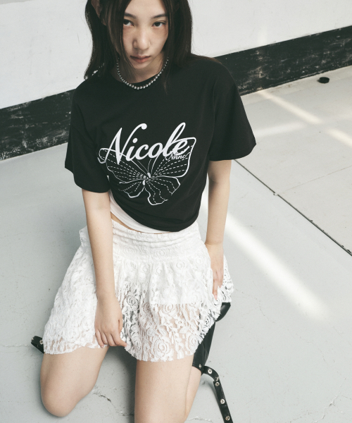 NICK&NICOLE(ニックアンドニコール)の「ROSE TIERED LACE SKIRT_WHITE(スカート・レディース・その他・FREE/LARGE/MEDIUM)」の4枚目の写真