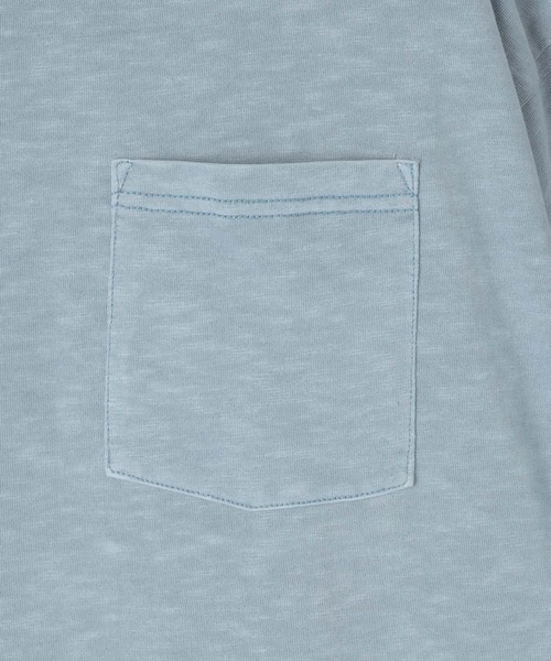 GEORGE'S(ジョージズ)の「<接触冷感・吸水速乾・UVカット・遮熱>ピグメント ファンクションTシャツ(Tシャツ/カットソー・メンズ・サックスブルー/ブラウン/スミクロ・LARGE/MEDIUM)」の6枚目の写真