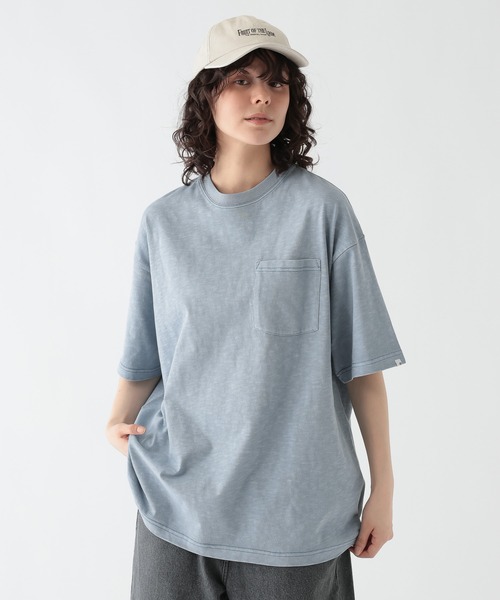 GEORGE'S(ジョージズ)の「<接触冷感・吸水速乾・UVカット・遮熱>ピグメント ファンクションTシャツ(Tシャツ/カットソー・メンズ・サックスブルー/ブラウン/スミクロ・LARGE/MEDIUM)」の16枚目の写真