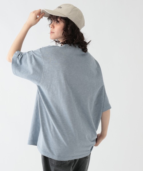 GEORGE'S(ジョージズ)の「<接触冷感・吸水速乾・UVカット・遮熱>ピグメント ファンクションTシャツ(Tシャツ/カットソー・メンズ・サックスブルー/ブラウン/スミクロ・LARGE/MEDIUM)」の19枚目の写真
