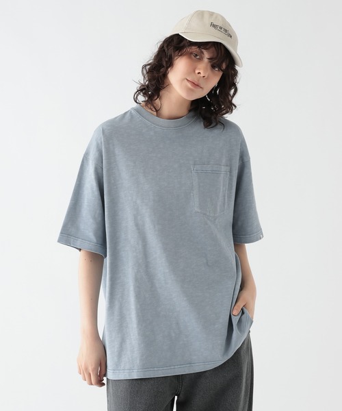 GEORGE'S(ジョージズ)の「<接触冷感・吸水速乾・UVカット・遮熱>ピグメント ファンクションTシャツ(Tシャツ/カットソー・メンズ・サックスブルー/ブラウン/スミクロ・LARGE/MEDIUM)」の17枚目の写真