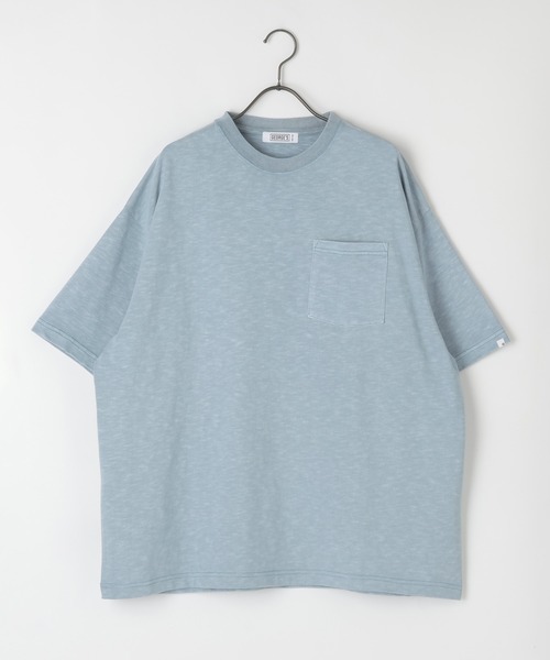 GEORGE'S(ジョージズ)の「<接触冷感・吸水速乾・UVカット・遮熱>ピグメント ファンクションTシャツ(Tシャツ/カットソー・メンズ・サックスブルー/ブラウン/スミクロ・LARGE/MEDIUM)」の21枚目の写真