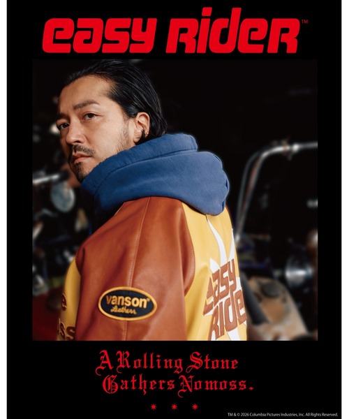 GDC(ジーディーシー)の「【Easy Rider×Vanson×GDC】Team Jacket(ライダースジャケット・メンズ・ブラウン・LARGE/MEDIUM/X-LARGE)」の2枚目の写真