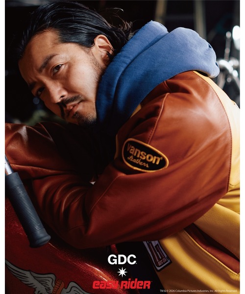 GDC(ジーディーシー)の「【Easy Rider×Vanson×GDC】Team Jacket(ライダースジャケット・メンズ・ブラウン・LARGE/MEDIUM/X-LARGE)」の5枚目の写真