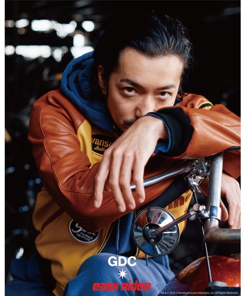 GDC(ジーディーシー)の「【Easy Rider×Vanson×GDC】Team Jacket(ライダースジャケット・メンズ・ブラウン・LARGE/MEDIUM/X-LARGE)」の7枚目の写真