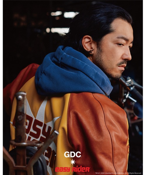 GDC(ジーディーシー)の「【Easy Rider×Vanson×GDC】Team Jacket(ライダースジャケット・メンズ・ブラウン・LARGE/MEDIUM/X-LARGE)」の8枚目の写真
