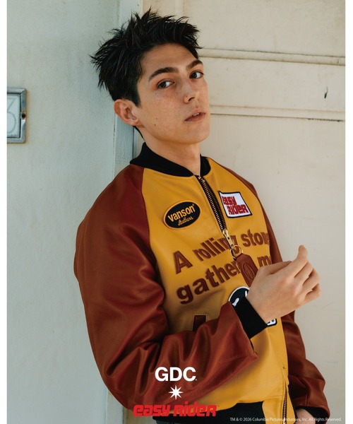 GDC(ジーディーシー)の「【Easy Rider×Vanson×GDC】Team Jacket(ライダースジャケット・メンズ・ブラウン・LARGE/MEDIUM/X-LARGE)」の9枚目の写真