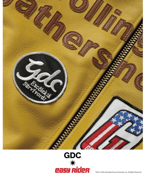 GDC(ジーディーシー)の「【Easy Rider×Vanson×GDC】Team Jacket(ライダースジャケット・メンズ・ブラウン・LARGE/MEDIUM/X-LARGE)」の17枚目の写真