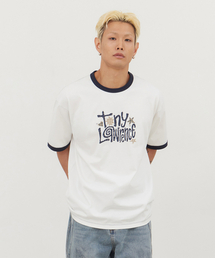 TONY LAWRENCE（トニーローレンス）の「レタリングアプリケリングTシャツオフホワイト（Tシャツ/カットソー）」