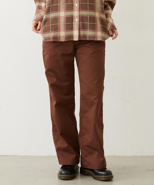 MILKFED.（ミルクフェド）の「BIG BACK POCKET WORK PANTS（その他パンツ・レディース・ブラウン/ベージュ/ブラック・M/S）」の3枚目の写真
