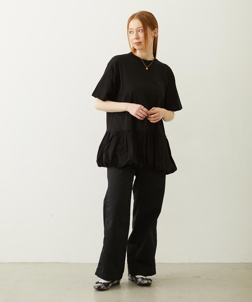 MILKFED.（ミルクフェド）の「BIG BACK POCKET WORK PANTS（その他パンツ・レディース・ブラウン/ベージュ/ブラック・M/S）」の9枚目の写真