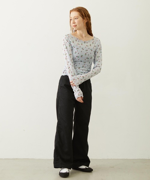 MILKFED.（ミルクフェド）の「BIG BACK POCKET WORK PANTS（その他パンツ・レディース・ブラウン/ベージュ/ブラック・M/S）」の15枚目の写真