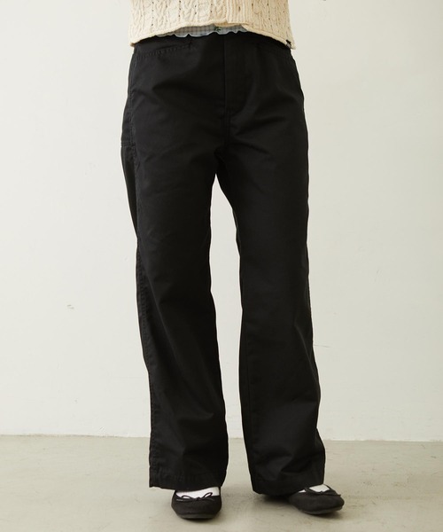 MILKFED.（ミルクフェド）の「BIG BACK POCKET WORK PANTS（その他パンツ・レディース・ブラウン/ベージュ/ブラック・M/S）」の4枚目の写真