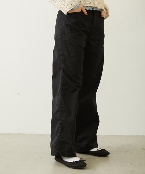 MILKFED.（ミルクフェド）の「BIG BACK POCKET WORK PANTS（その他パンツ・レディース・ブラウン/ベージュ/ブラック・M/S）」の5枚目の写真
